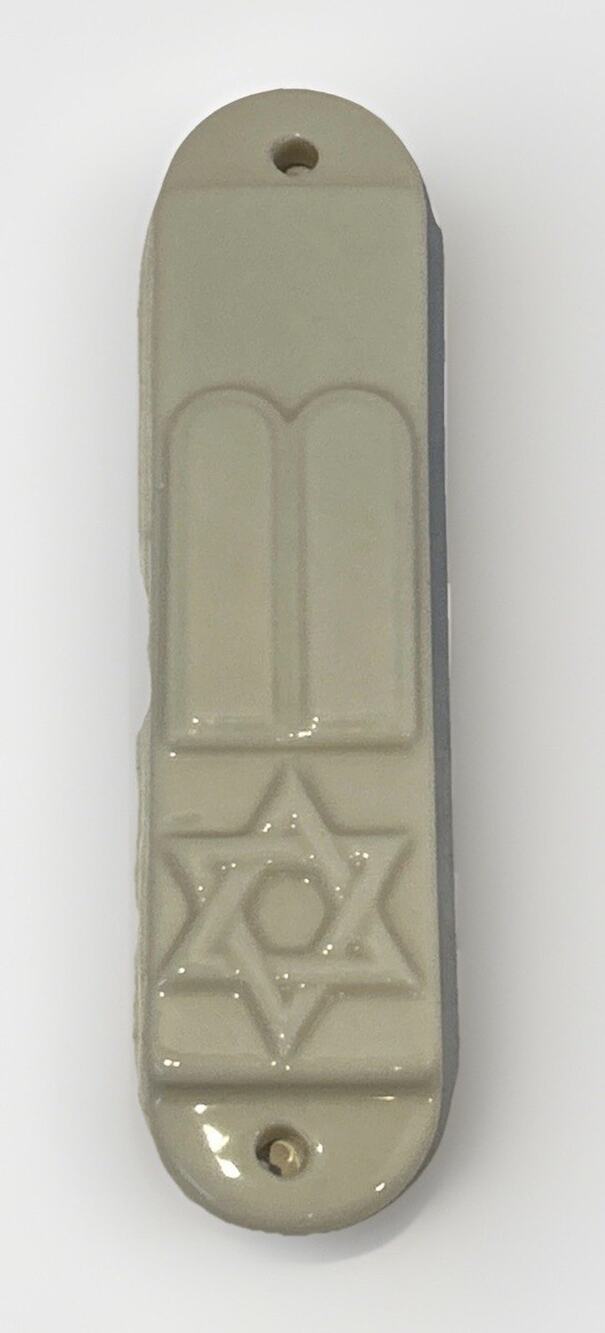 Lenox Ivory Fine China Mezuzah Case Mezuzah - EUC